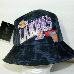 NBA LA Lakers Bucket Hat Purple Camo Adult Logo Cap One-Size NEW MSRP= $39.99